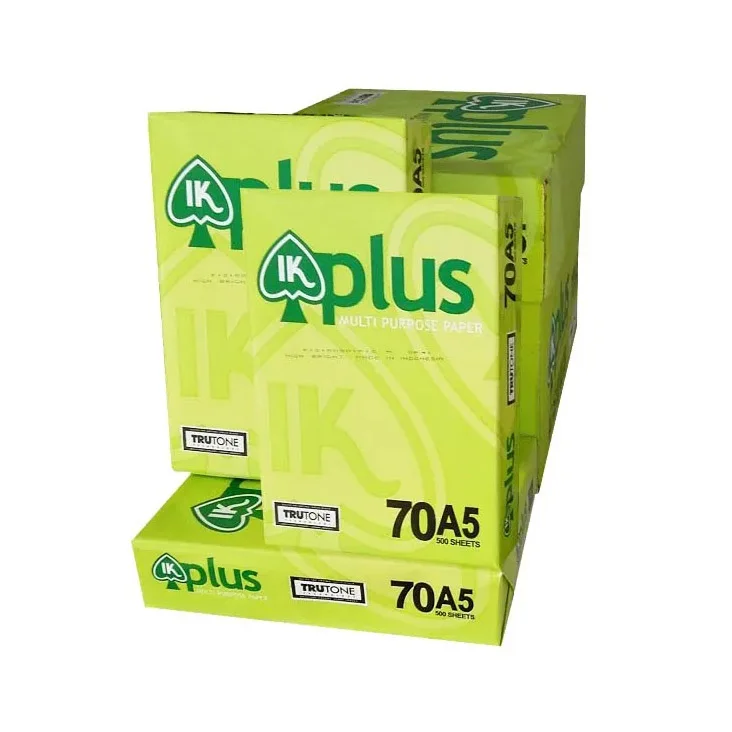 Оптовая продажа офисной бумаги IK Plus A4 Лидер продаж/80 Gsm Премиум качество многоцелевая копировальная бумага
