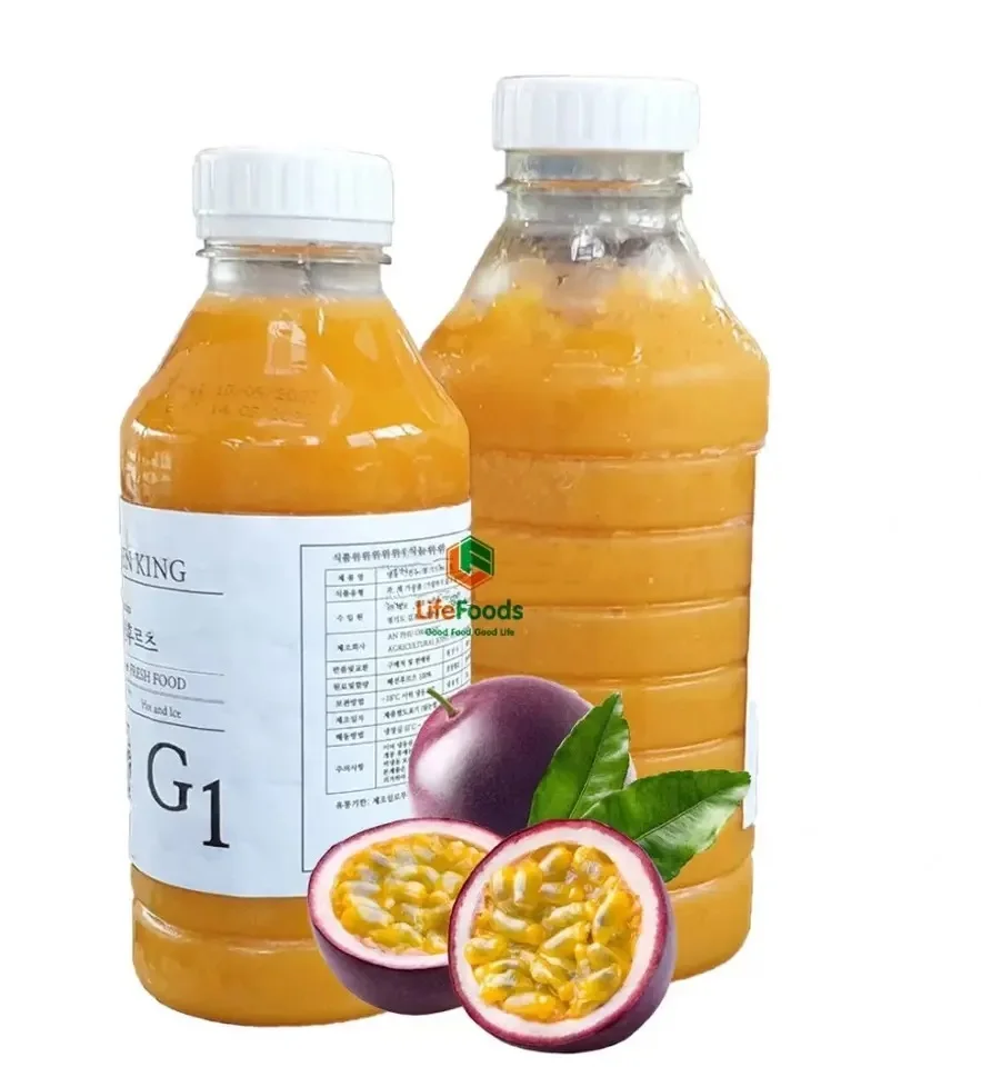 Высококачественная натуральная 20 кг без косточек, без сахара, пюре из маракуйи, 100%, пюре из маракуйи, без семян, упаковка для бутылок 1 л