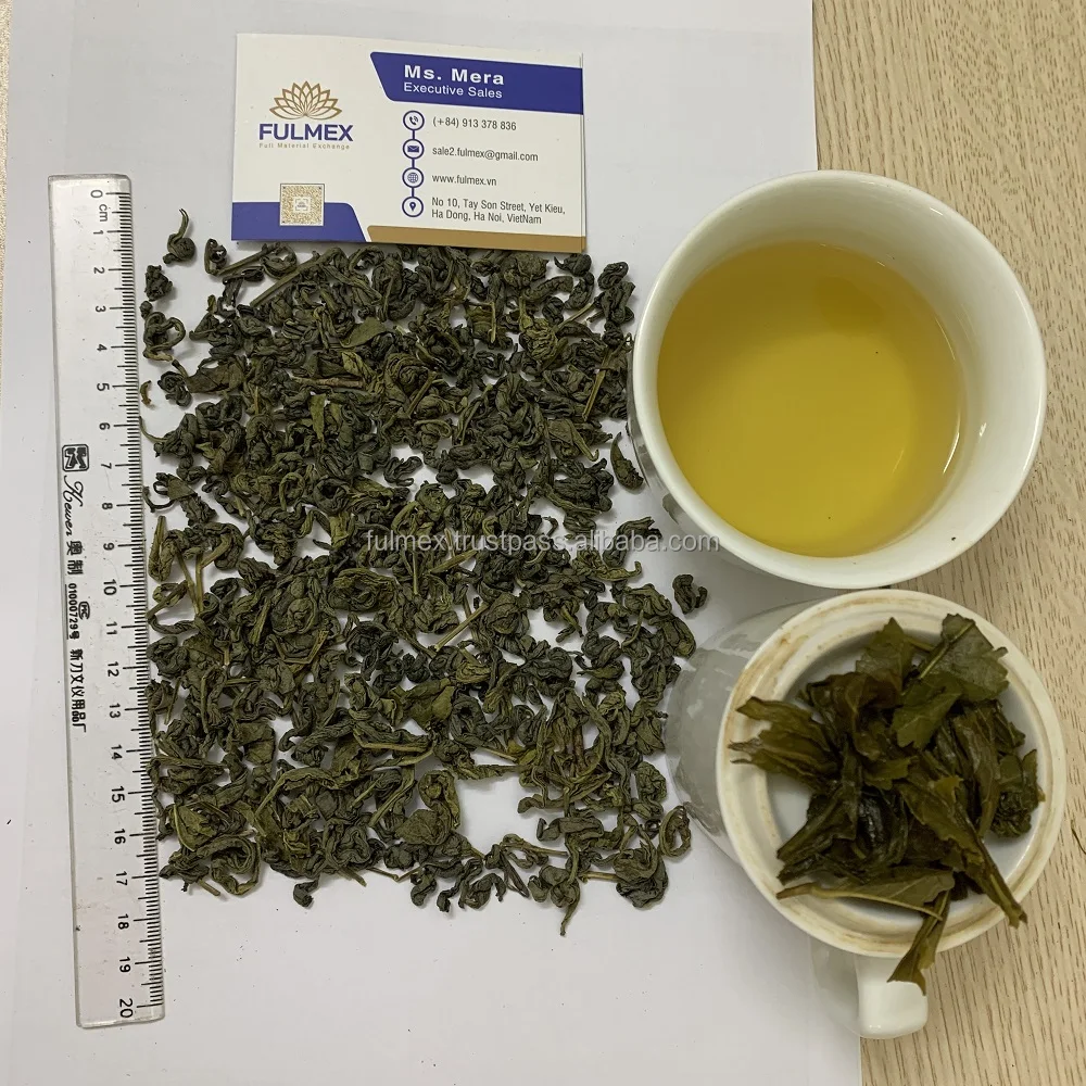 Green tea Super Pekoe 1.599$ organic tea nice water color free sample Vietnam manufacturer hot selling packing bag