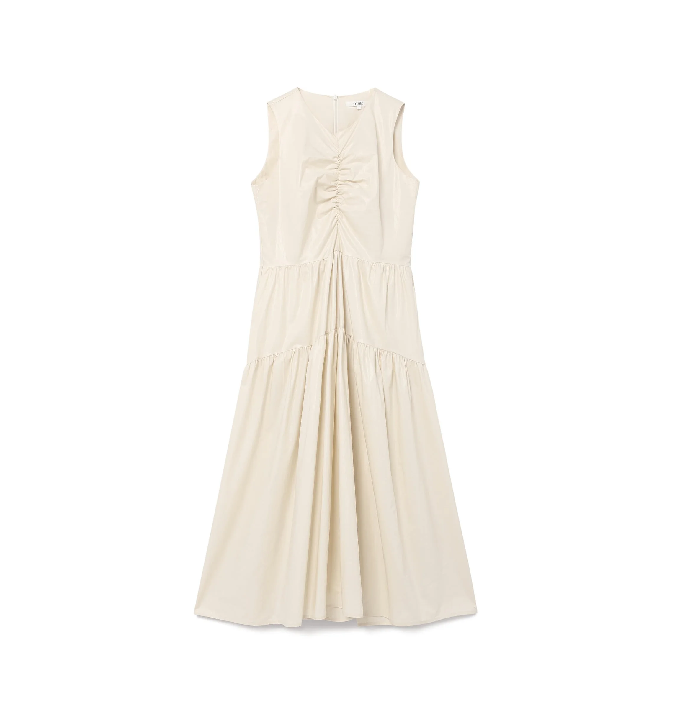 MAIS SHINING SLEEVELESS DRESS / IVORY FREE Korean Fashion Trending Products 2024 New Arrivals Wholesale Clothes