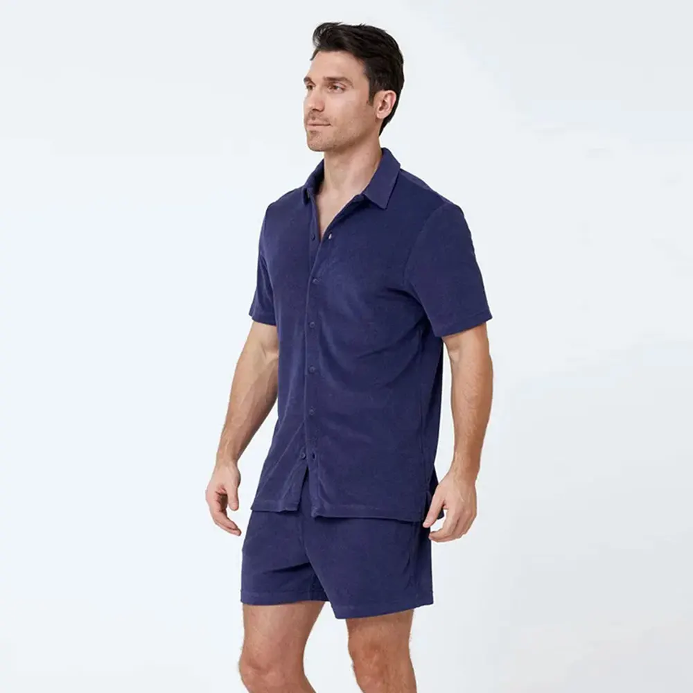 Custom Logo Summer Sportswear 2 Pieces Suits Polo T Shirt Short Tracksuits Men Running Custom Men Shorts Set