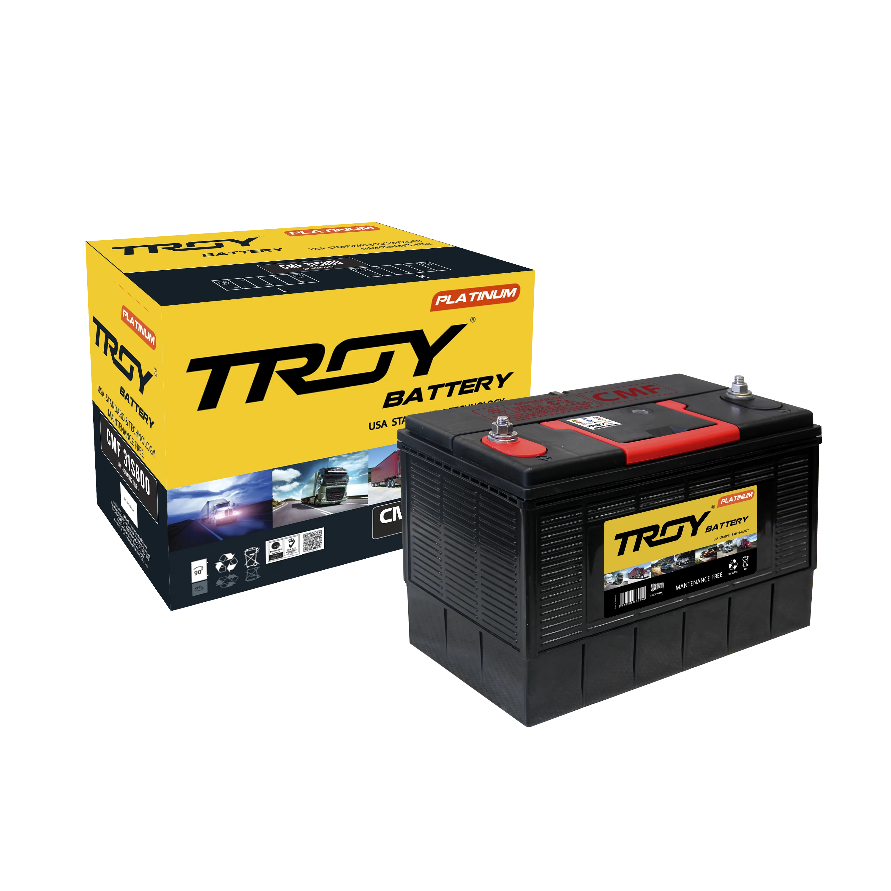 CMF 31800-12V - Automotive Battery - ENIMAC - Made in Vietnam- Battery for car and truck