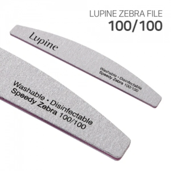 Zebra nail file Korean professional double side nail file 80/100/180/240/320 high quality sandpaper nail file