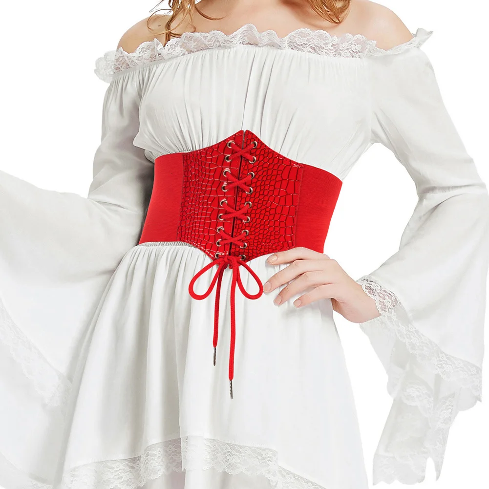 Grace Karin Women 12cm  Lace-up Stretchy Waistband Wholesale Waist Cinchers Ladies Corset Belts