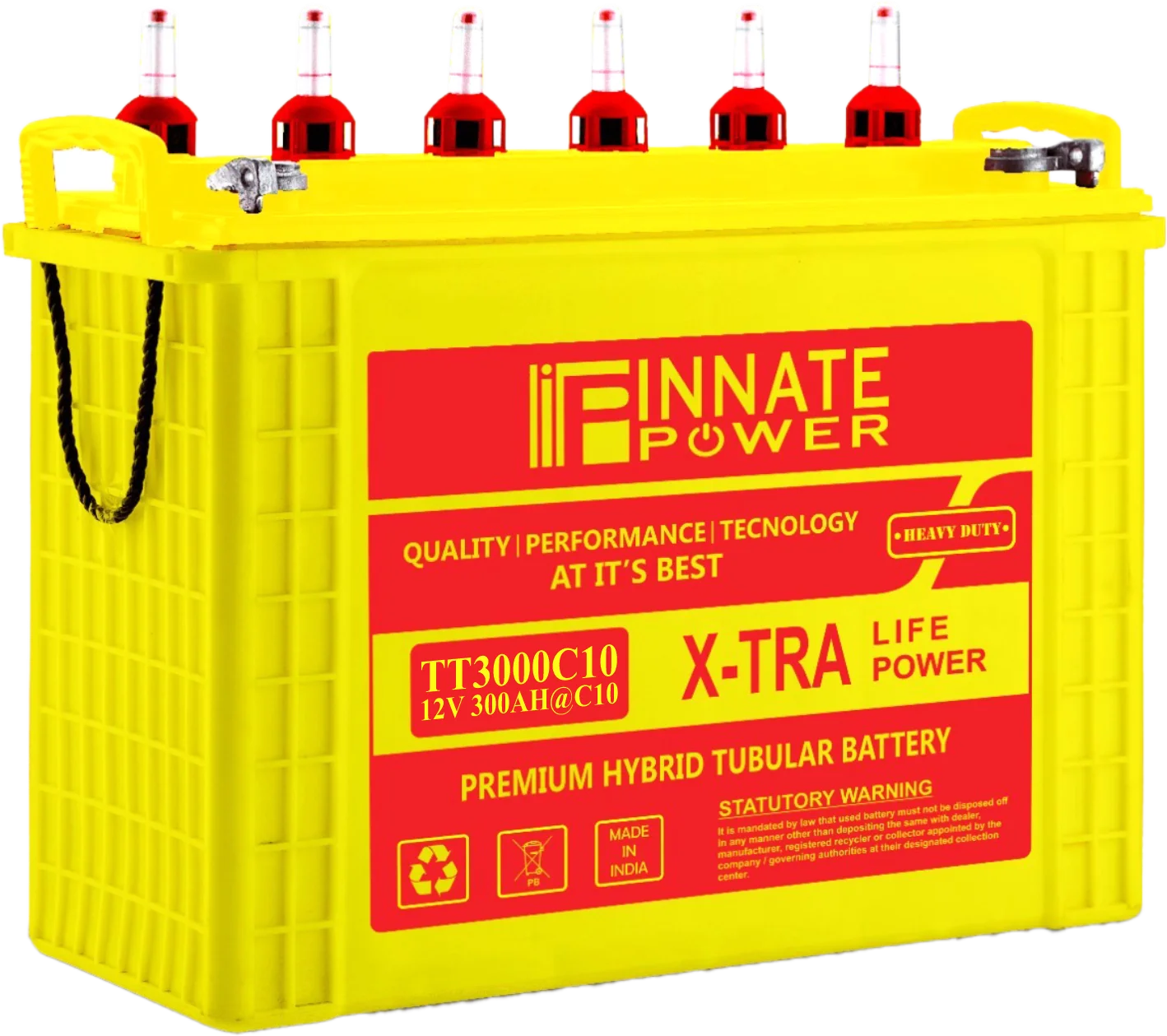 Innate Power 12v 300AH C10 Inverter Lead acid Tubular Battery High Power Low maintenance solar battery