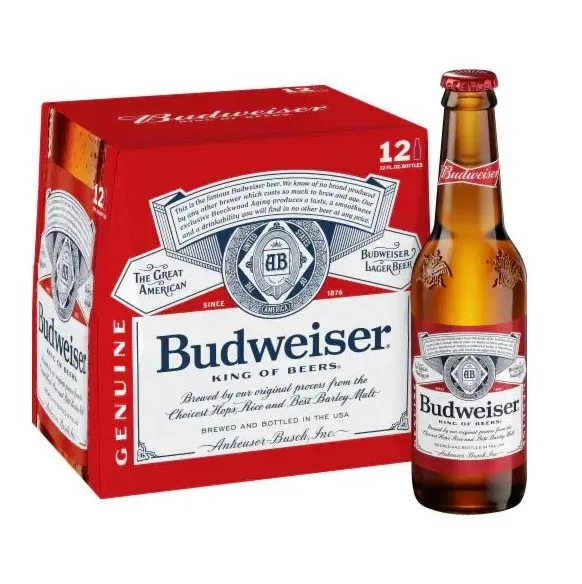 100% чистое качественное пиво Budweiser 33cl /330 мл в банках/бутылках по лучшей дешевой оптовой цене