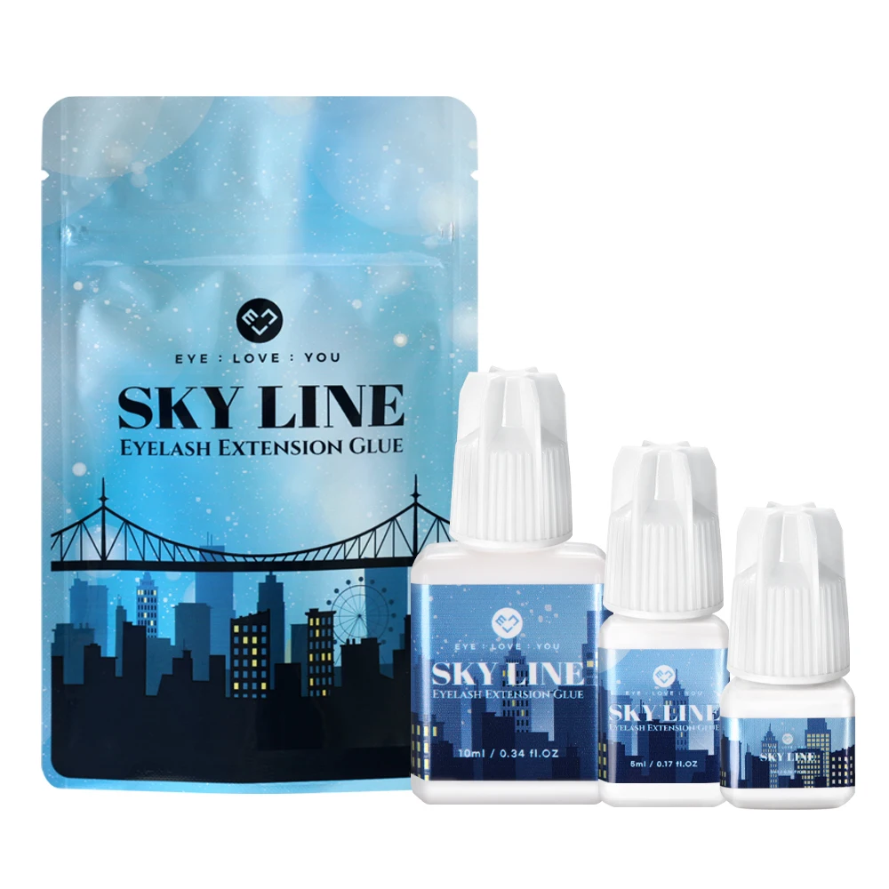 Lash Glue Fast Drying Black Eyelash Extension Glue Strongest Lash Supplier Wholesale Glue for False Sky Line Manufacturer