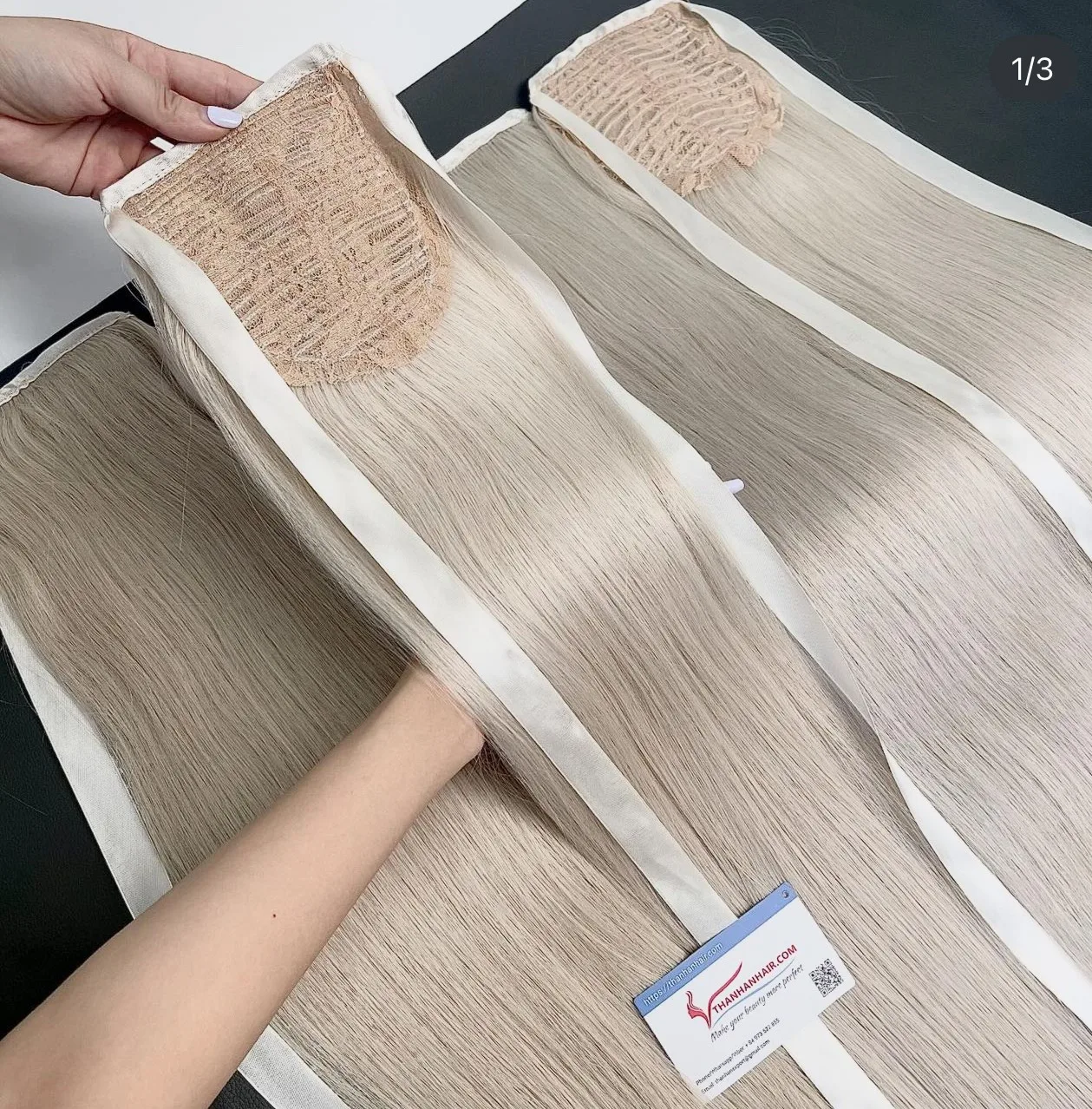 Ponytail human hair extensions professional high quality Vietnamese 100% human hair no synthetic fiber alibaba ready to ship