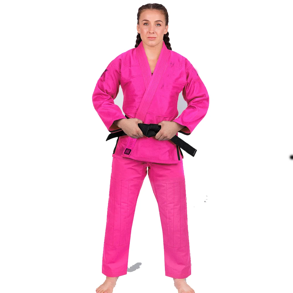 BJJ GI Brazilian Jiujitsu Kimonos Style BJJ Gi with High Quality pearl weave Brazilian Bjj Uniform  Pink Purple Black Red White