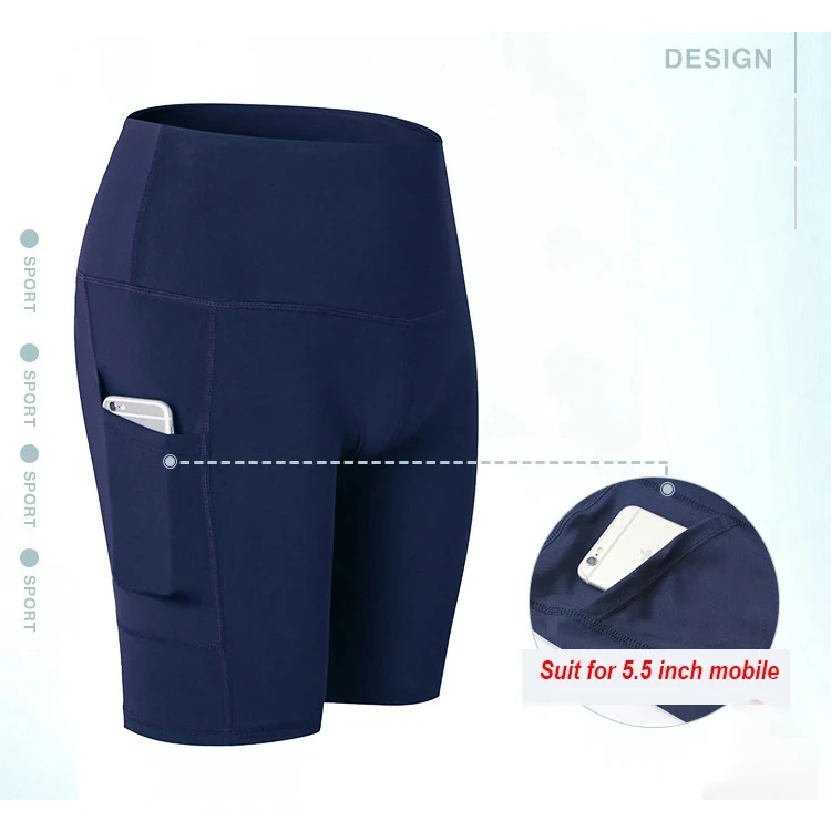 Customize Ladies Summer Workout Fitness Wear Breathable High Waist Yoga Biker Shorts Women Yoga Biker Shorts latest design