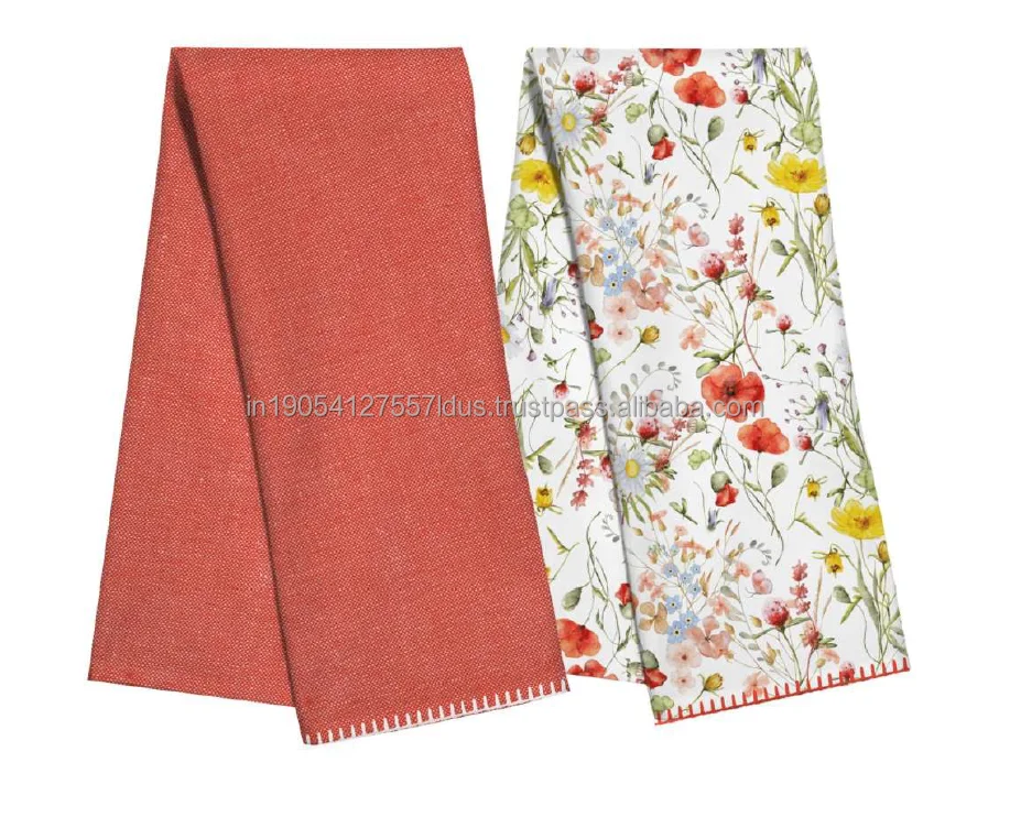 High Quality custom cotton kitchen towels dish cloths dish towels 100% cotton anti bacterial kitchen towel