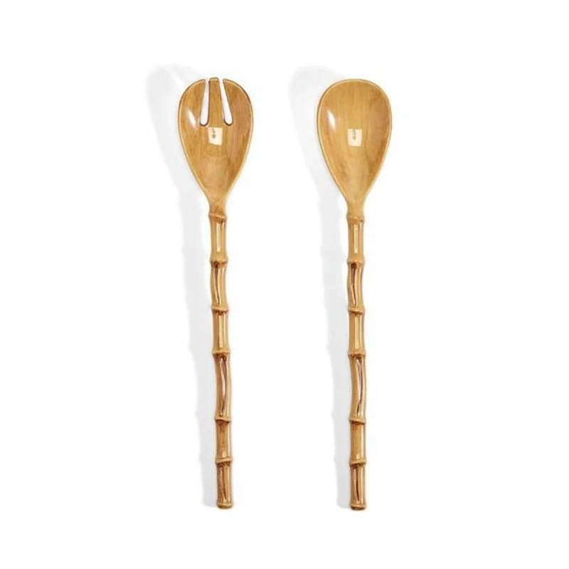 Flatware Set Restaurant Hotel Ware Tableware Solid Wooden Cooking Spoon Cutlery Set At Good Price Kitchenware Accessory