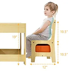 High Quality Children Furniture Set Kids Chairs And Tables 3 in 1 Wooden Activity Table with Storage Drawer