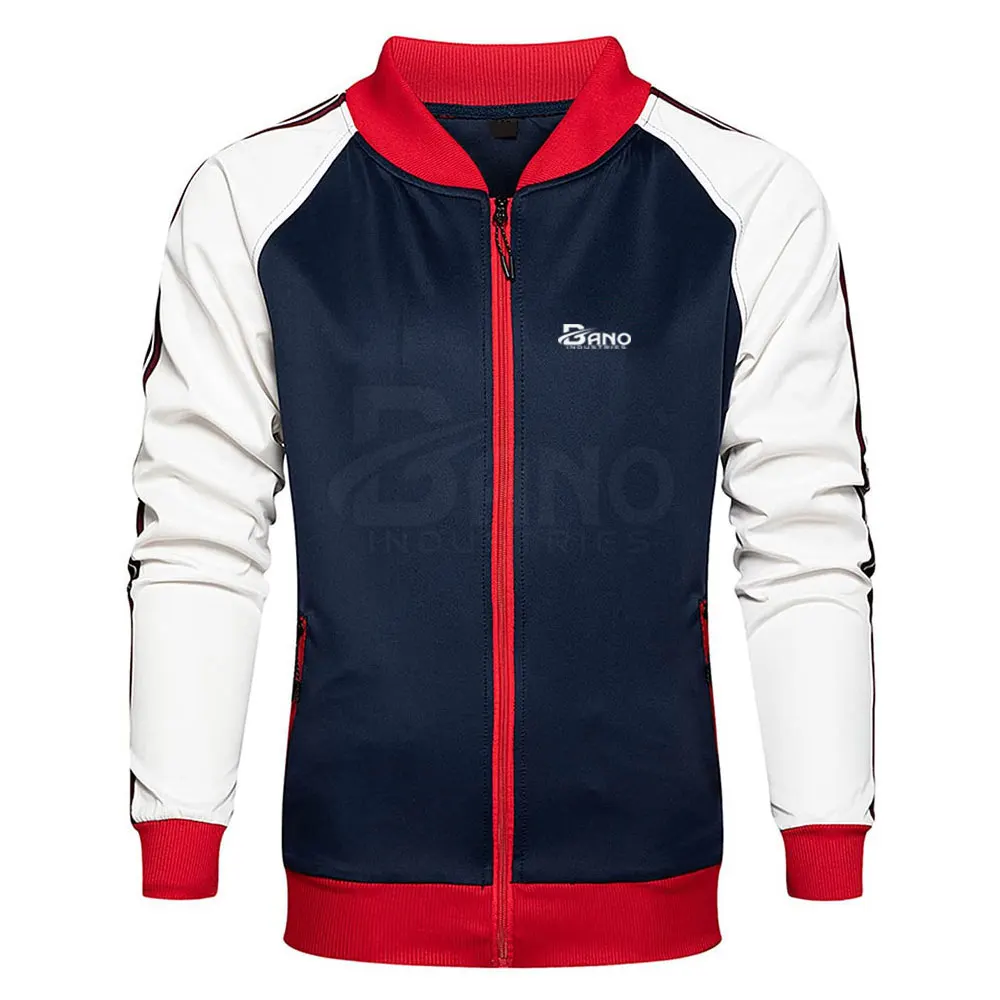 Мужской спортивный костюм с логотипом на молнии