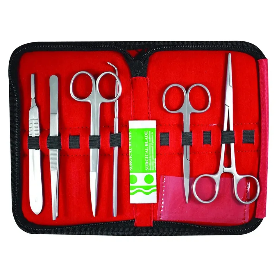 6 Pieces Medical Students Training Kit Wholesale German Steel Health and Medical Care Surgical Instruments Sets Hand Tools Set