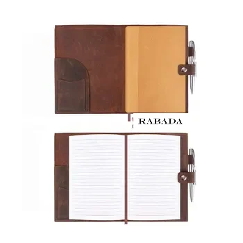 Refillable Leather Journal Lined Notebook 46v10 Embossed Bible Verse Vintage Handmade Leather Notebook & Pen