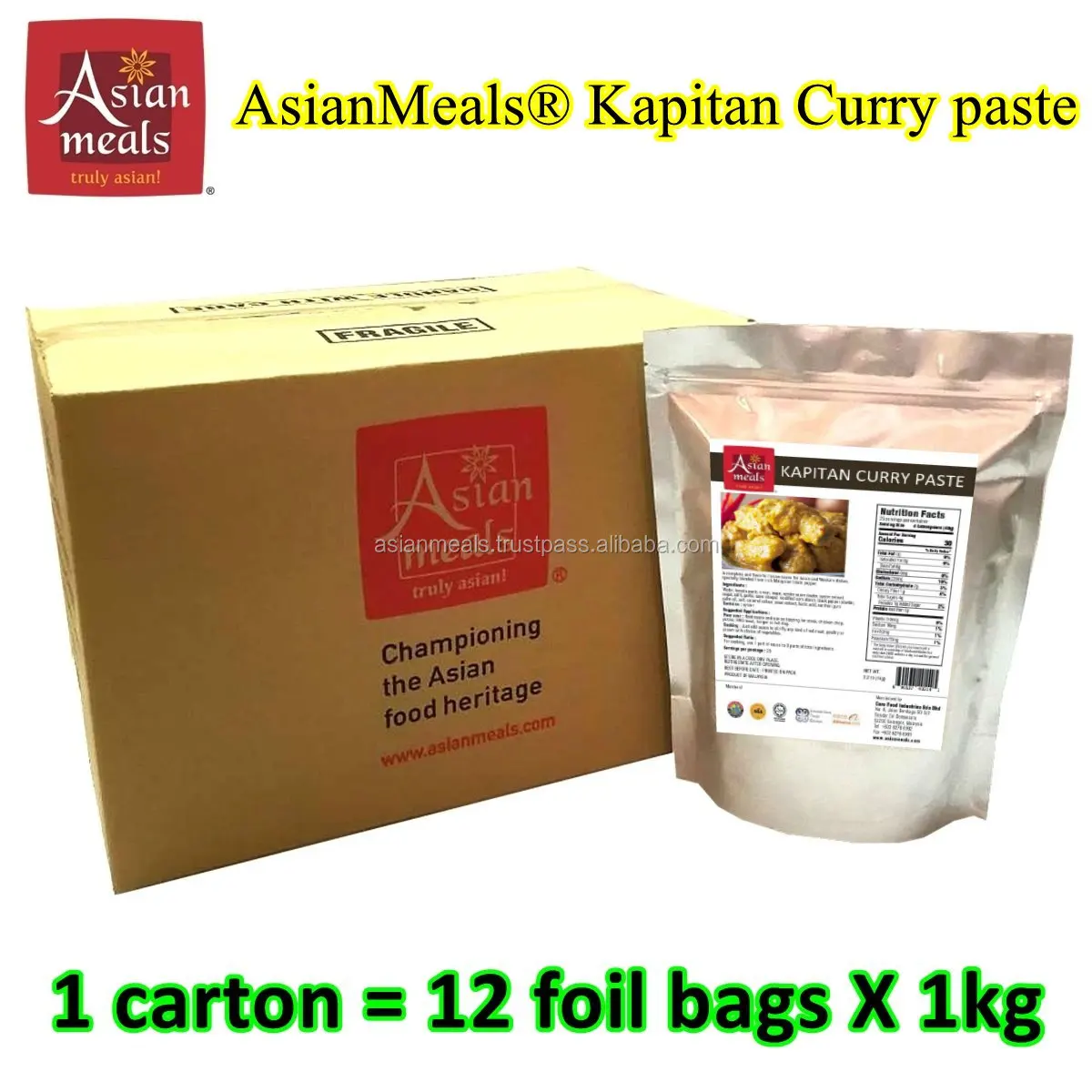 Самый продаваемый аутентичный Карри паста Nyoyan Kapitan с премиум упаковкой на 24 месяца более длительный срок годности по низкой рыночной цене