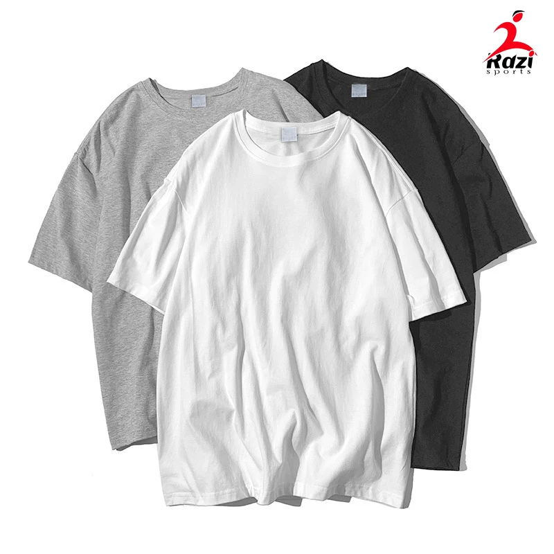 2024 Custom t-shirts 100% Cotton Pullover Men white t shirt Casual summer wear Customized Embossed Tee shirts best quality