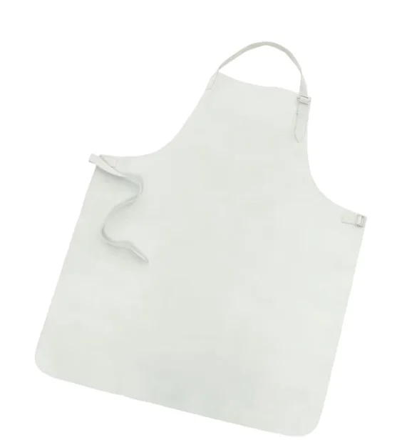 High Quality Working Fire Protection Heavy Duty Leather Welding Apron White