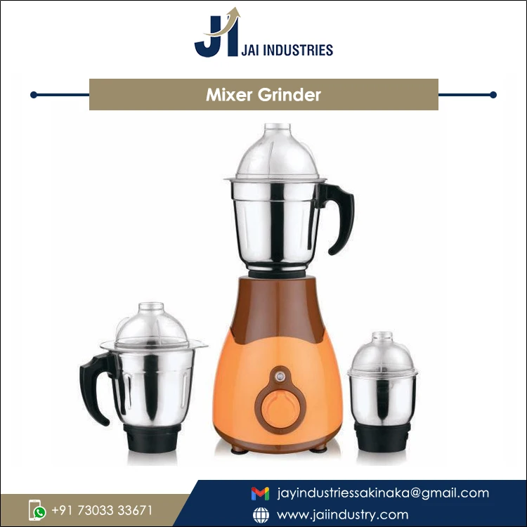 550W Heavy Duty Electric Power Source Household Applicable Mixer Grinder Machine for Wholesale Buyers