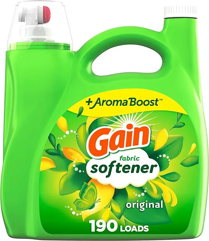 Gain Fabric Softener, Original Scent, 140 fl oz, 190 Loads, HE Compatible