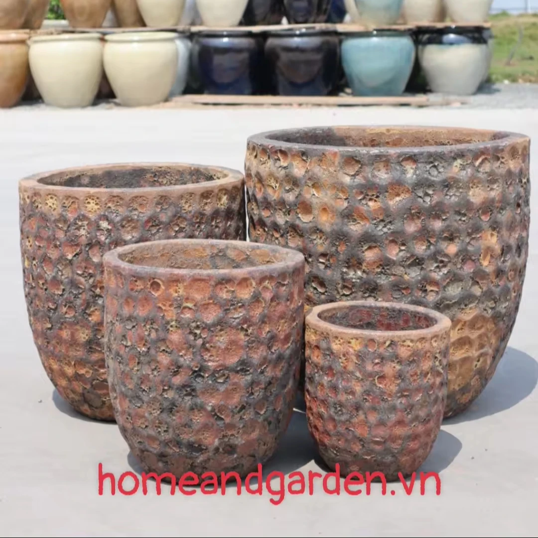 Sapphire Vietnamese Pottery Pots & Planters Transform Your Garden into a Serene Oasis with our Stylish and garden supplies
