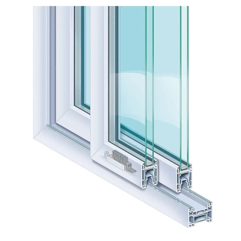 Wholesale High Security Pvc Windows Plastic Glass Window