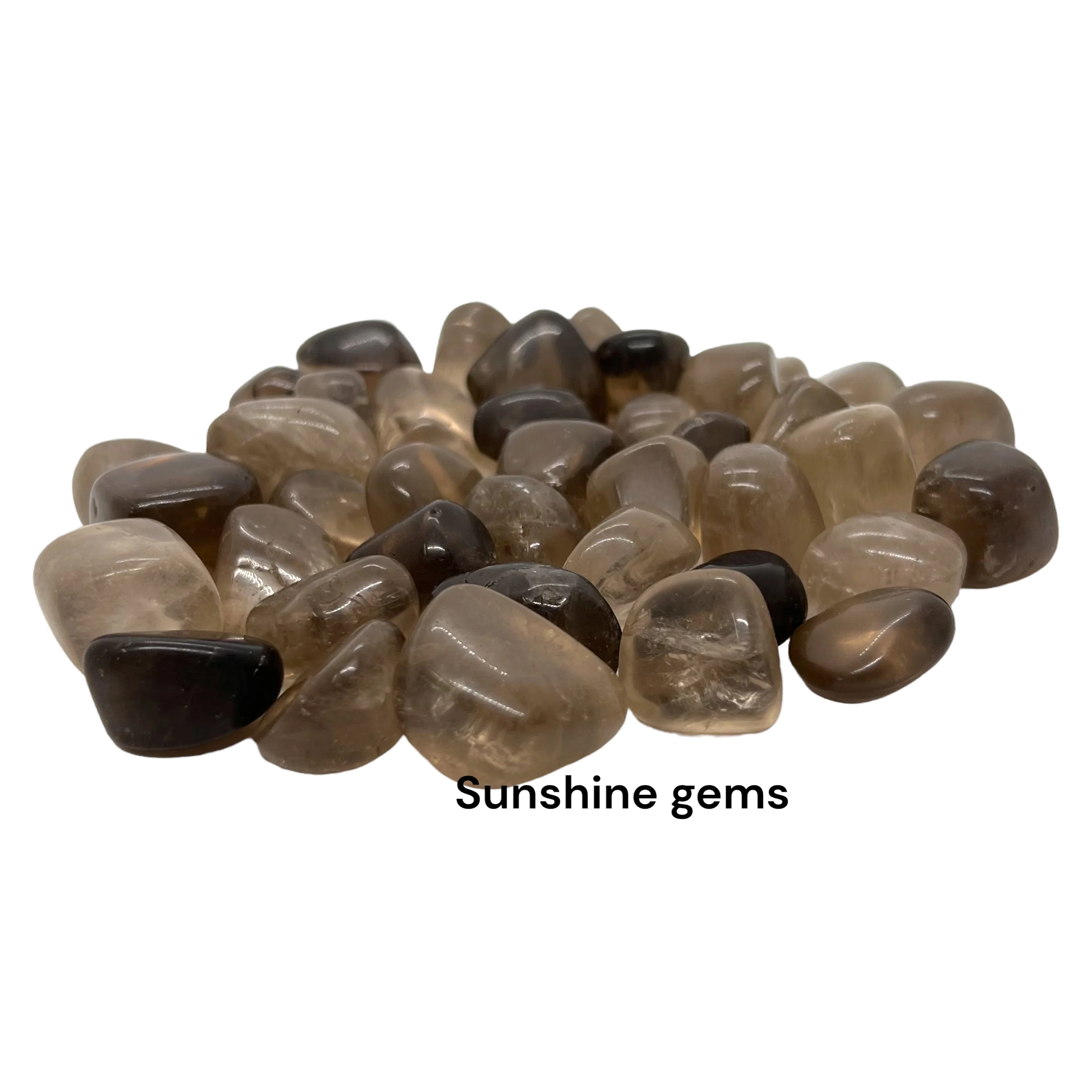 Bulk Natural Smoky Quartz Tumbled Stones Healing Crystals for Feng Shui Carved Gemstone Tumbles Sale for Sunshine Gems