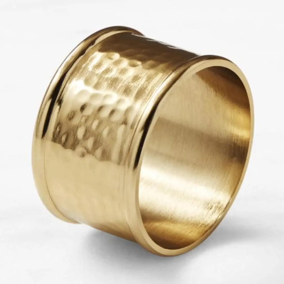 Made In India Metal Napkin Ring Hot Sale Bulk Supply Unique Napkin Tissue Collectable Metal Ring Gold Coated Made In India