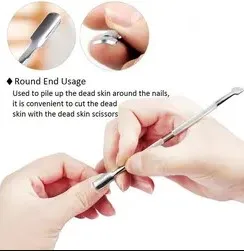 4 PCS Nail Cuticle Pusher Stainless Steel Gel Pusher remover made with Japan material by Life Care Instruments