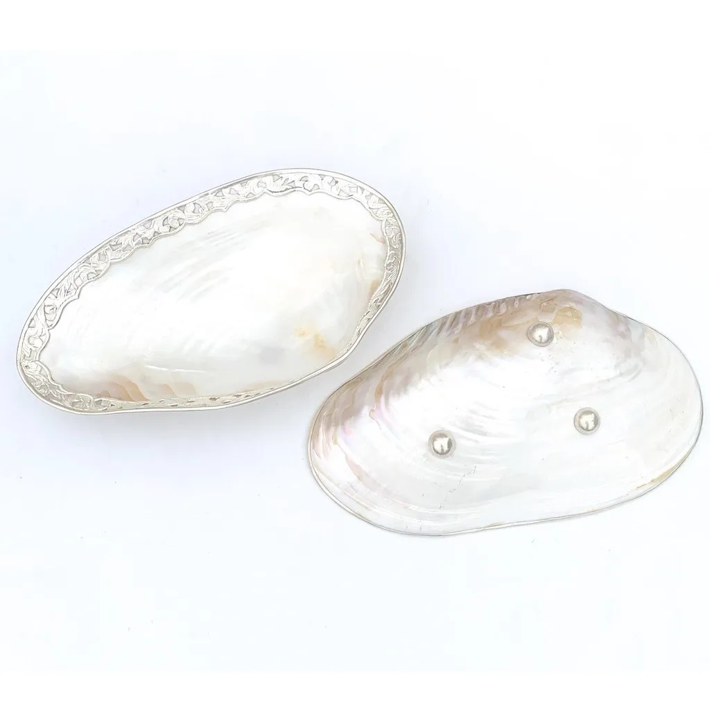 Good quality oval mother of pearl plates wholesale price MOP shell dish for decoration and gifts