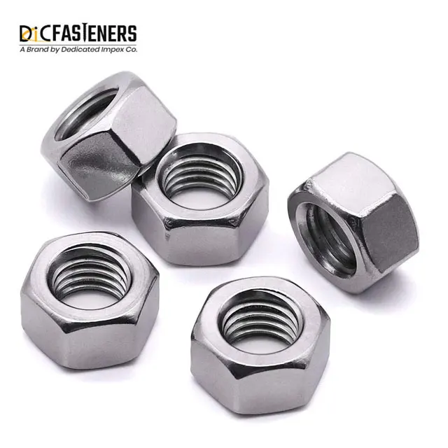 High-Quality DIN 934 Stainless Steel Hex Nuts with Metric Sizes