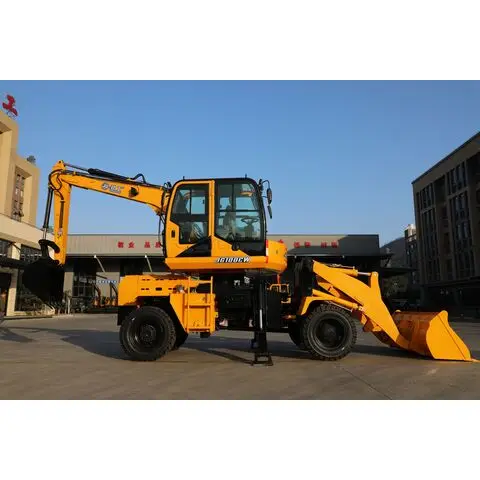 2.5ton 5ton экскаватор-погрузчик 388h мини-экскаватор погрузчик с 4 колесами рулевого управления по низкой цене