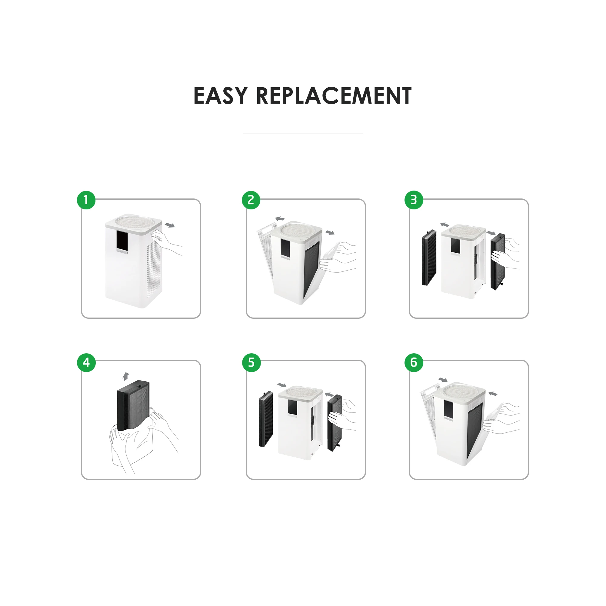 Alexa/ Google assistant/ Homekit Advanced technology 3 stages filtration smart hepa air purifier home household air purifiers