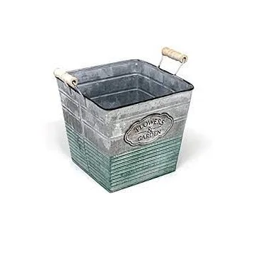 Hot Selling Manufacturer of garden planter galvanized powder coated metal flower pot and planter at cheap price