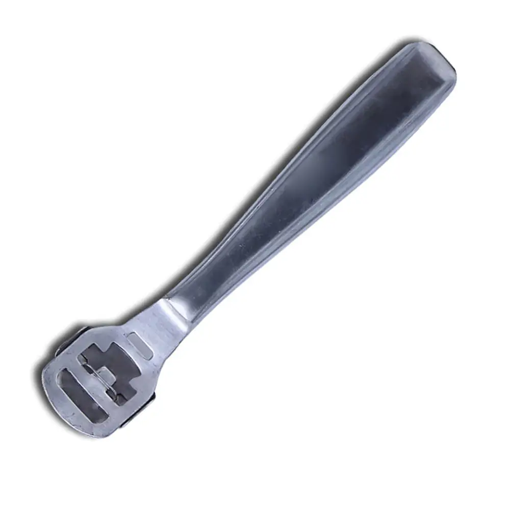 Callus Remover Feet File Scrubber Dead Skin Callus Corn Cutter Metal Handle Stainless Steel Callus Corn Cutter