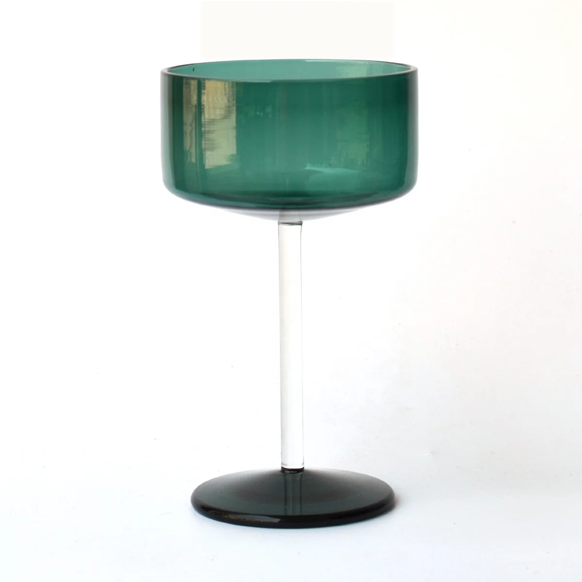 Hot Selling Teal Color Wine Glass Available in Different Sizes and Colors Specially For Export