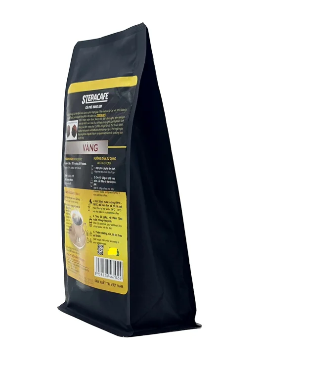 HALAL Coffee Grounds Tasty Robusta Arabica Blended Roasted Fruity Sweet Flavorful Steppacafe Gold 250g Roasted & Ground Coffee