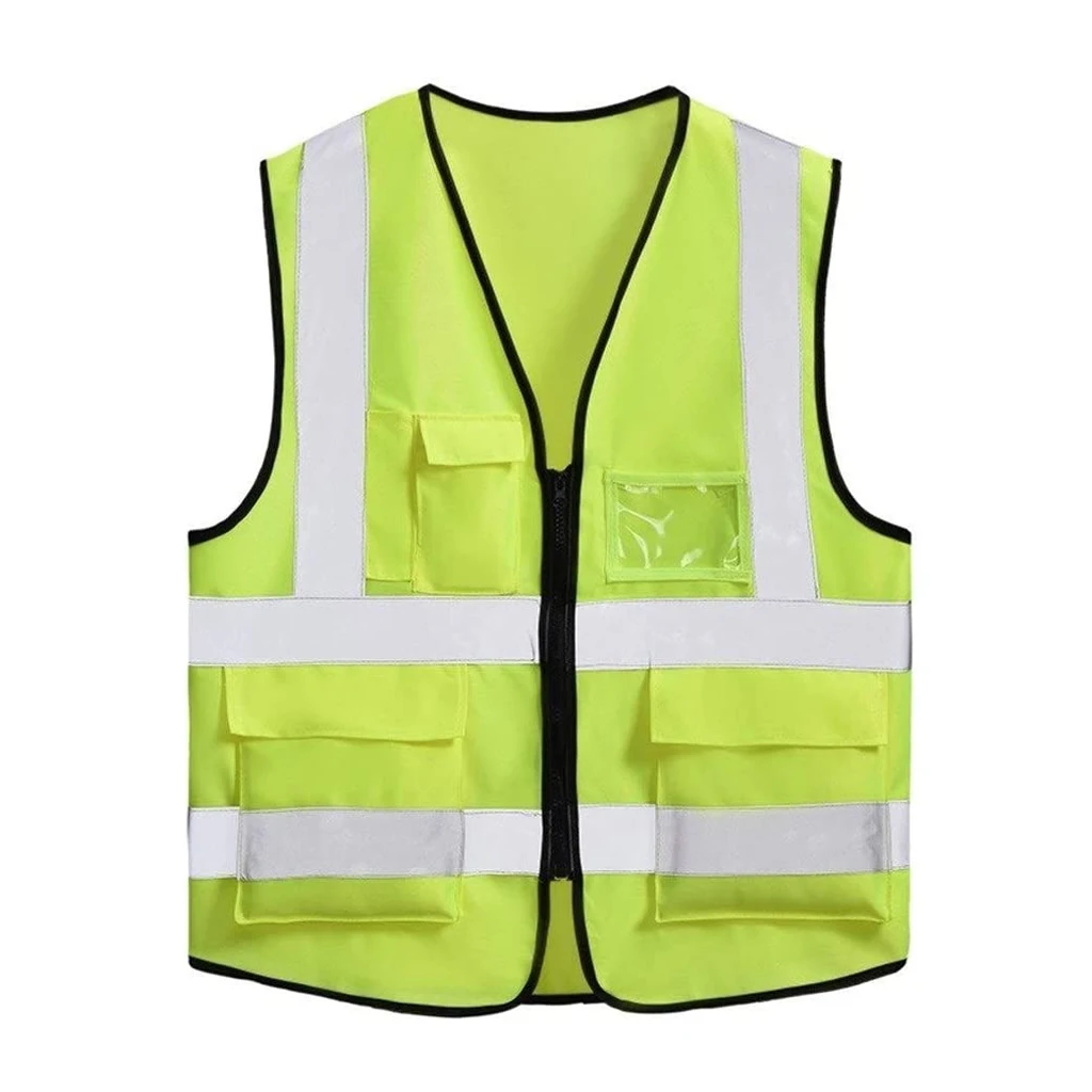 Traffic Road Working Reflective Safety Vest with Pocket High Visibility Product for Outdoor Workers