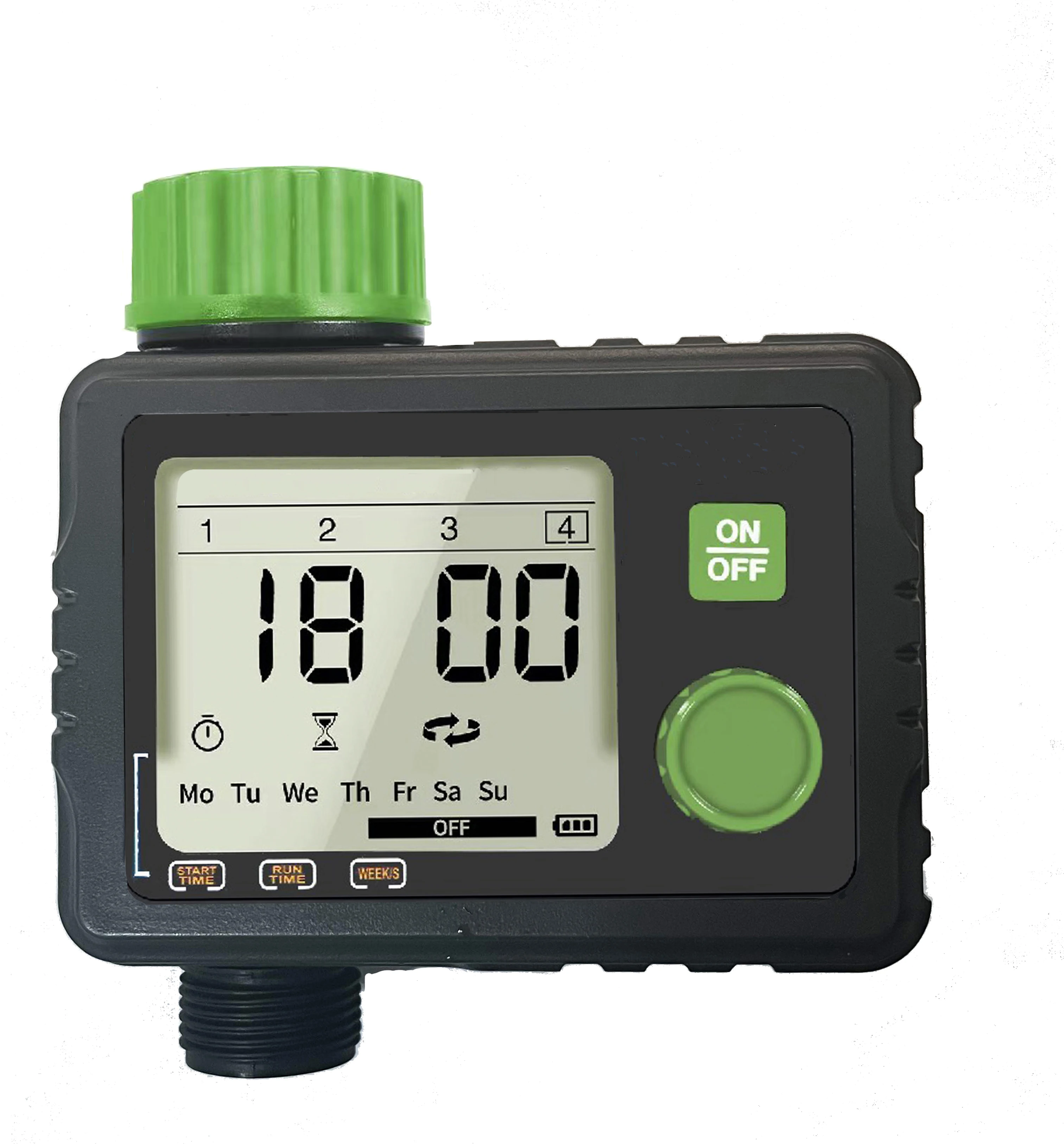 Programming Automatic Garden Watering Single Outlets Tap Timer, Solenoid Valve  For Outdoor Sprinkler, Hose And Irrigation