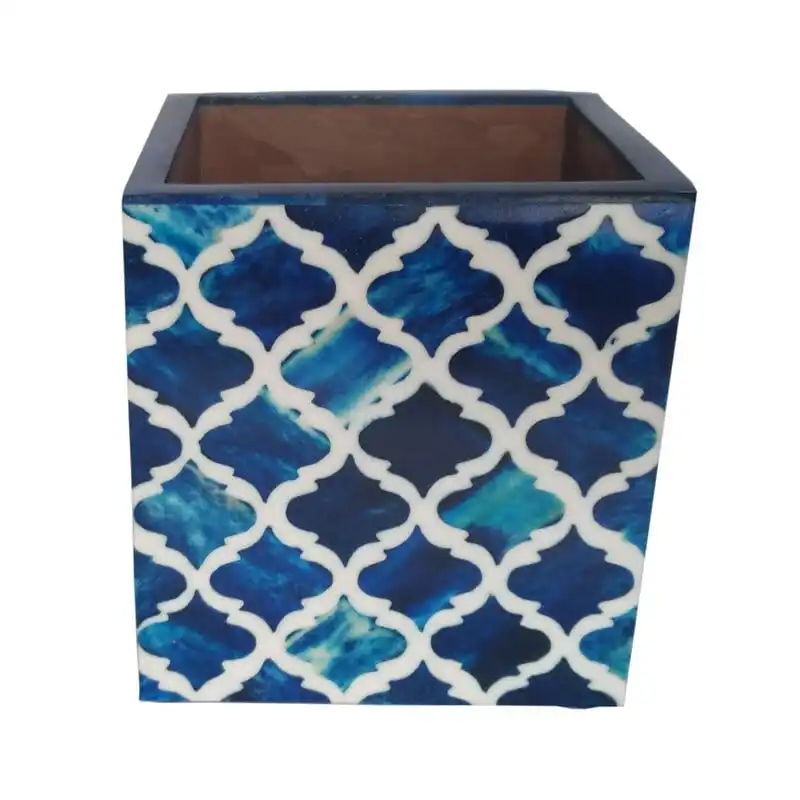 top quality handcrafted  customized  colorful  wooden bone inlay pen holder for gift and craft offices home restaurants school