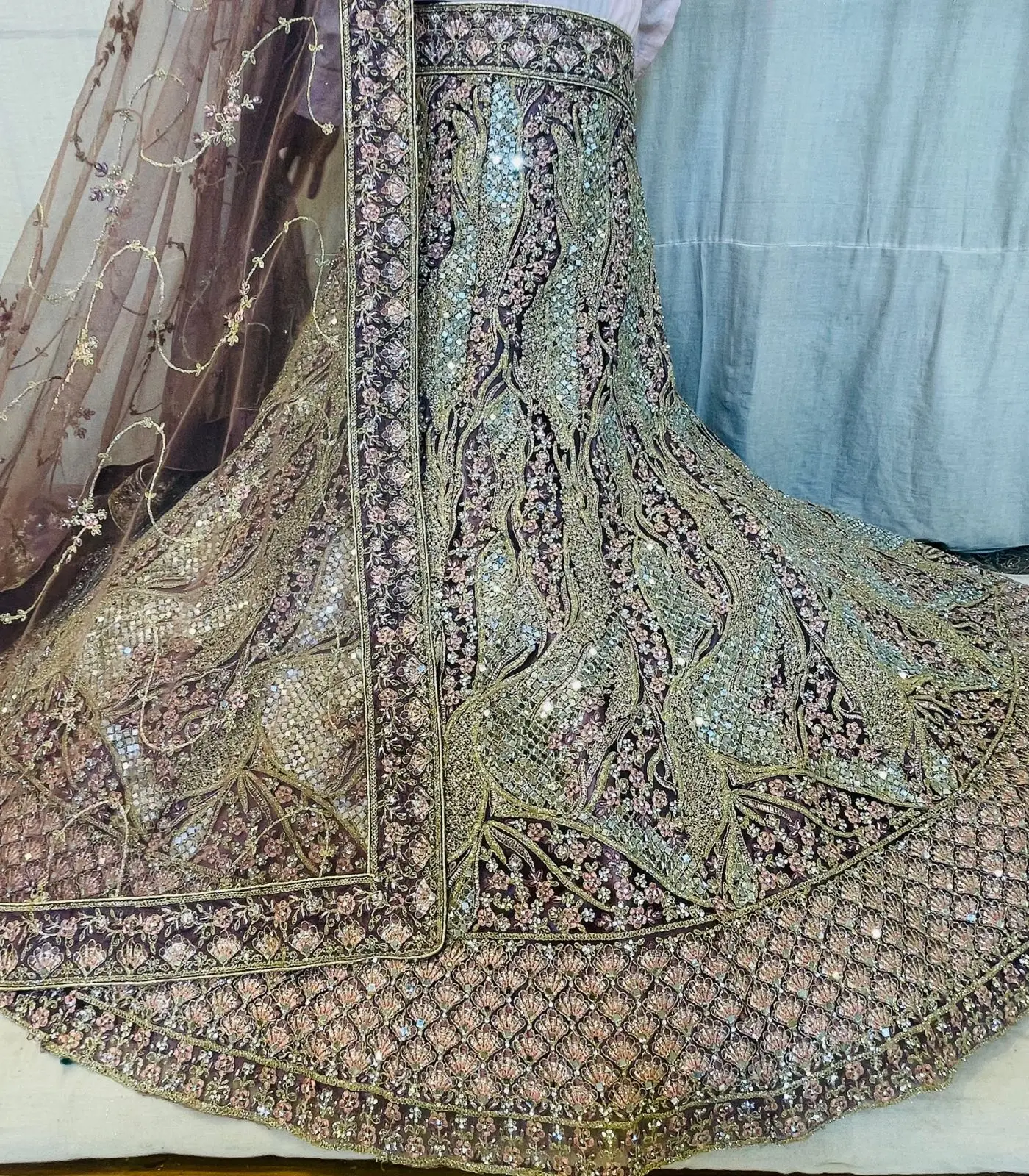Indian Pakistani Style Lehenga Choli for Women Wedding Indian Design full Net Lehenga Choli Dupatta Blouse Embroidery Work