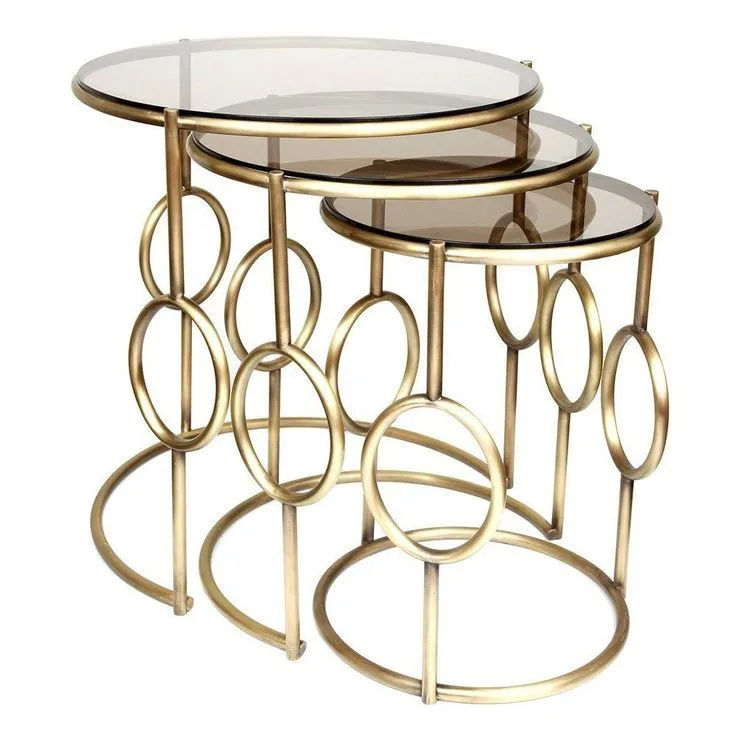 GOOD Selling Metal Round Coffee Table Marble Top Gold Color Iron Aluminium Center Table for Home Garden Decor Room Furniture