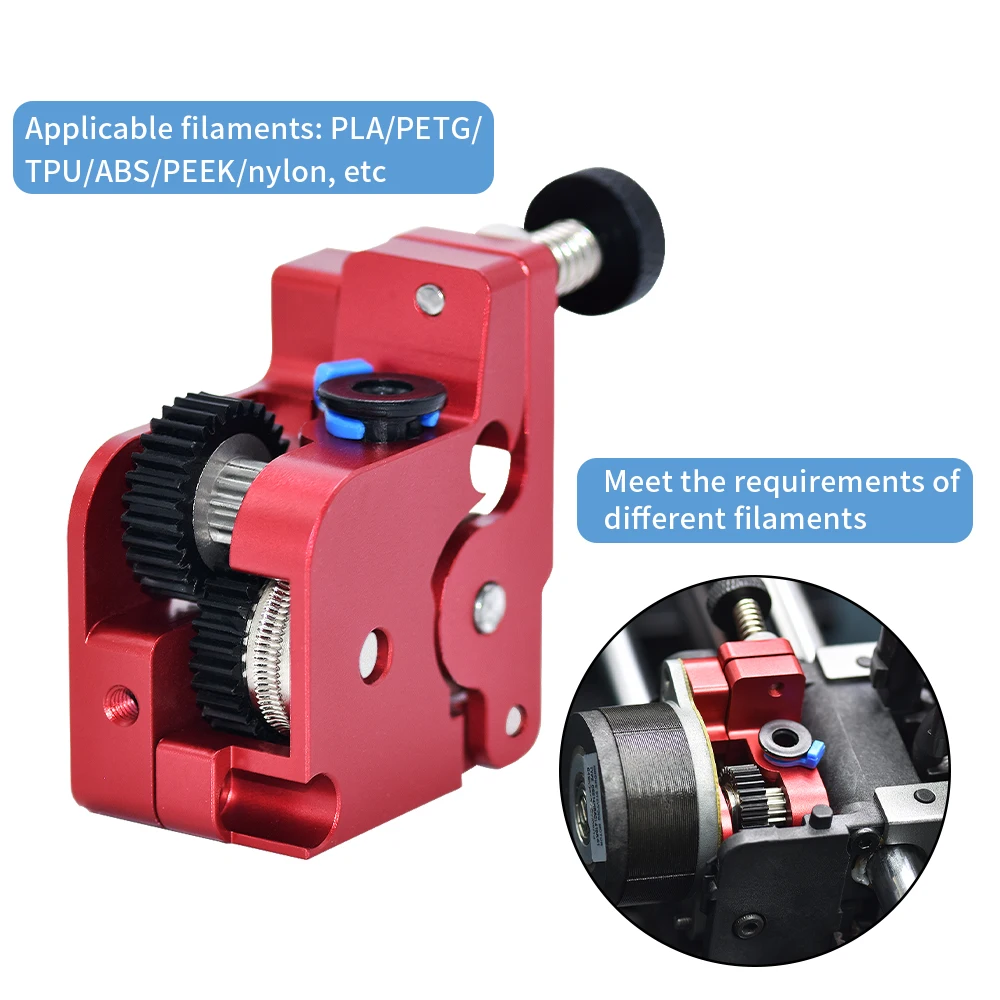 PLA/PETG/TPU/ABS/PEEK/нейлоновые нити POM материал шестерни K1 экструдер комплект для 3D-принтера