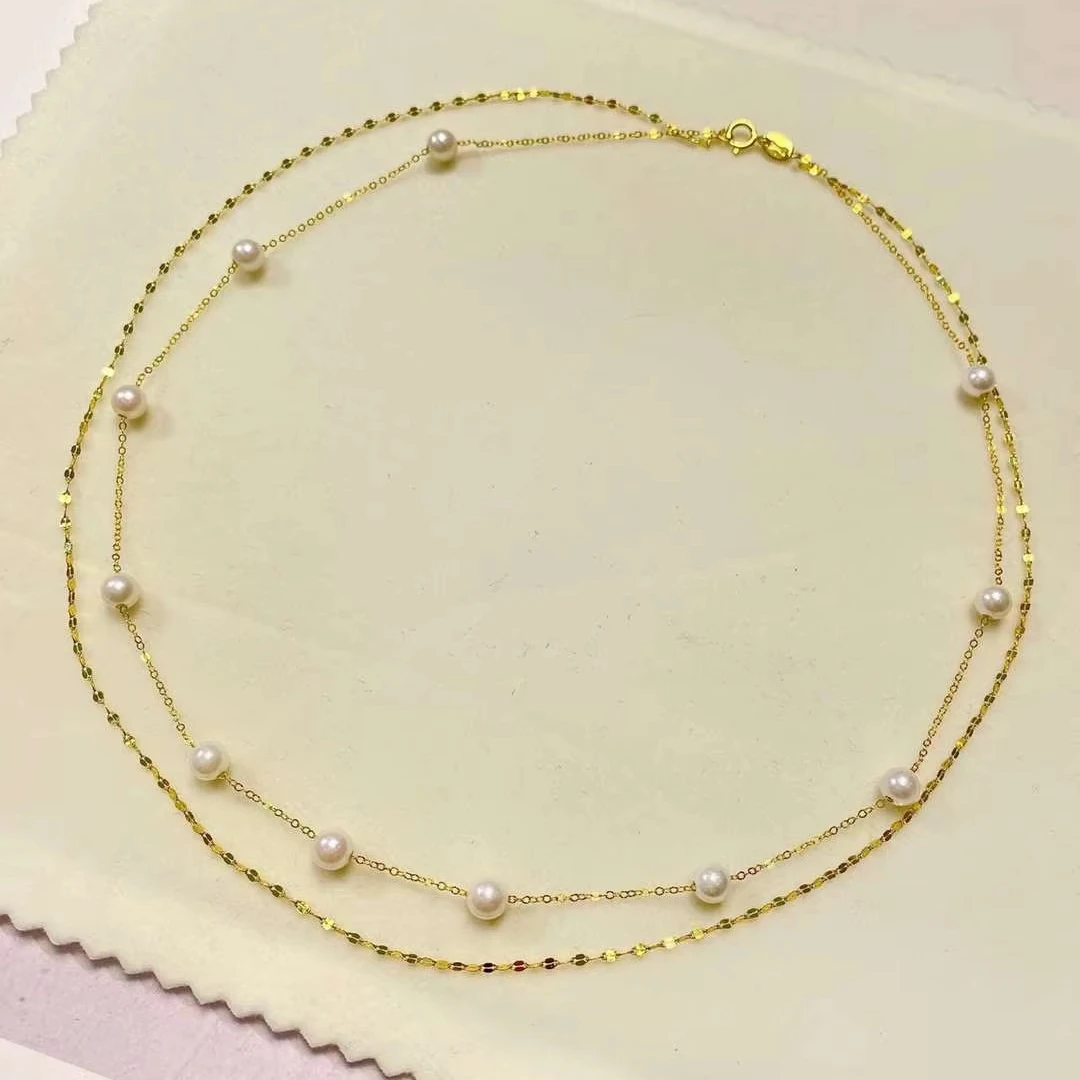 Круглое Жемчужное ожерелье 20-6 мм