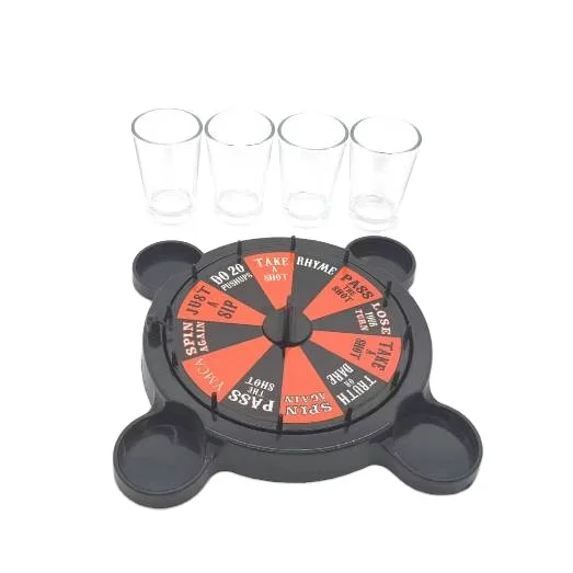 Plastic Desktop Roulette Shots Drinking Game