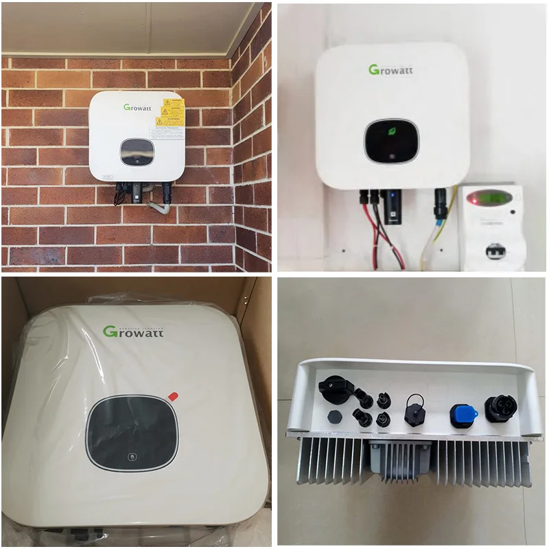 Growatt Solar Inverter Single Phase Inverter Dual MPPT OLED Display IP65 Photovoltaic Grid-connected Inverter MIN6000TL-X 6KW