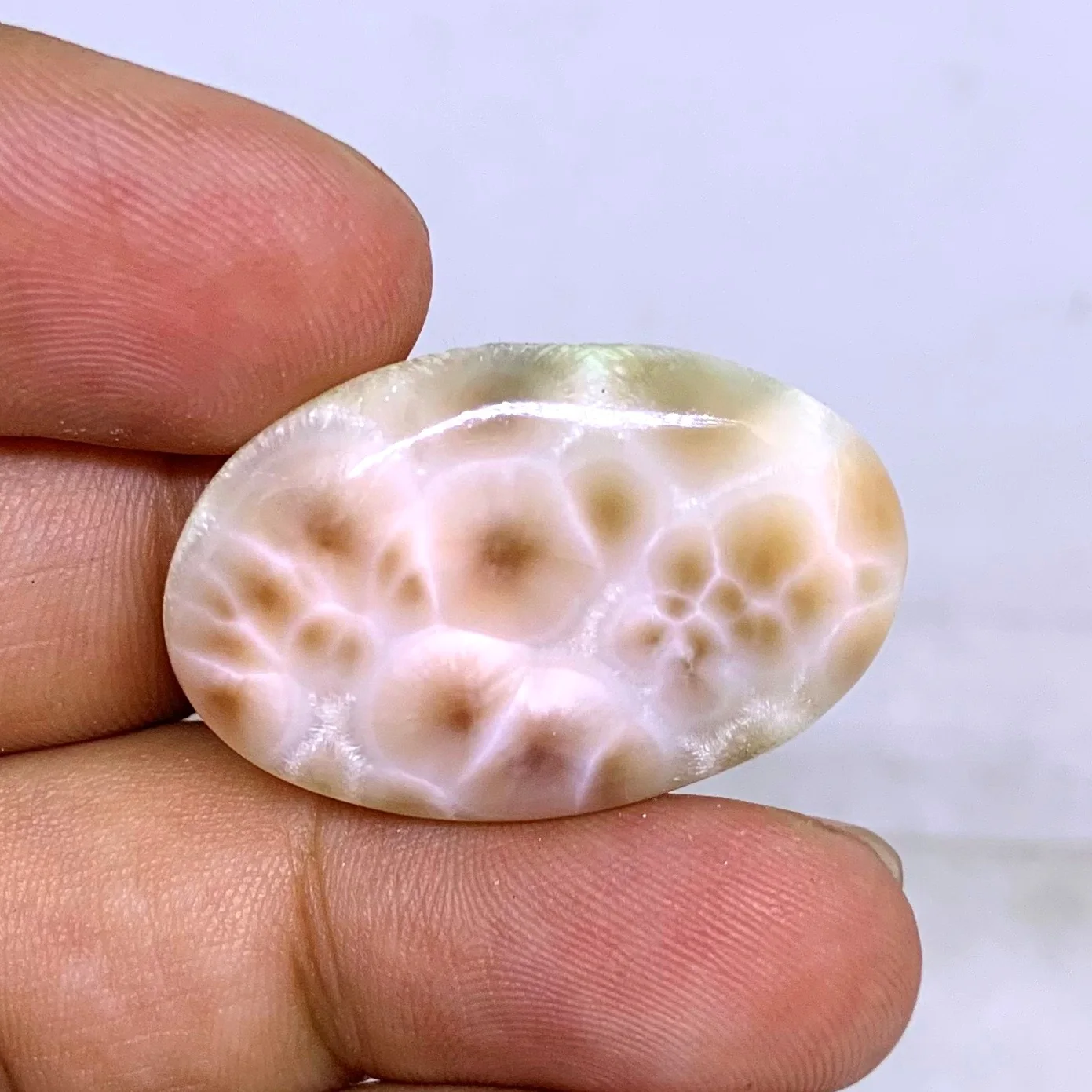 100% Natural Rare Thomsonite Gemstones Loose gemstones Making For Jewelry Cabochon 21 Ct. 30X19X5 mm TM-10