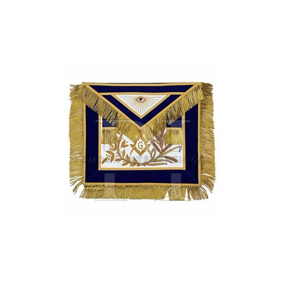 High Quality Master Mason Apron Hand Embroidered Professional Design Silicone Material Sanitary Use Print Logo Wholesale MOQ