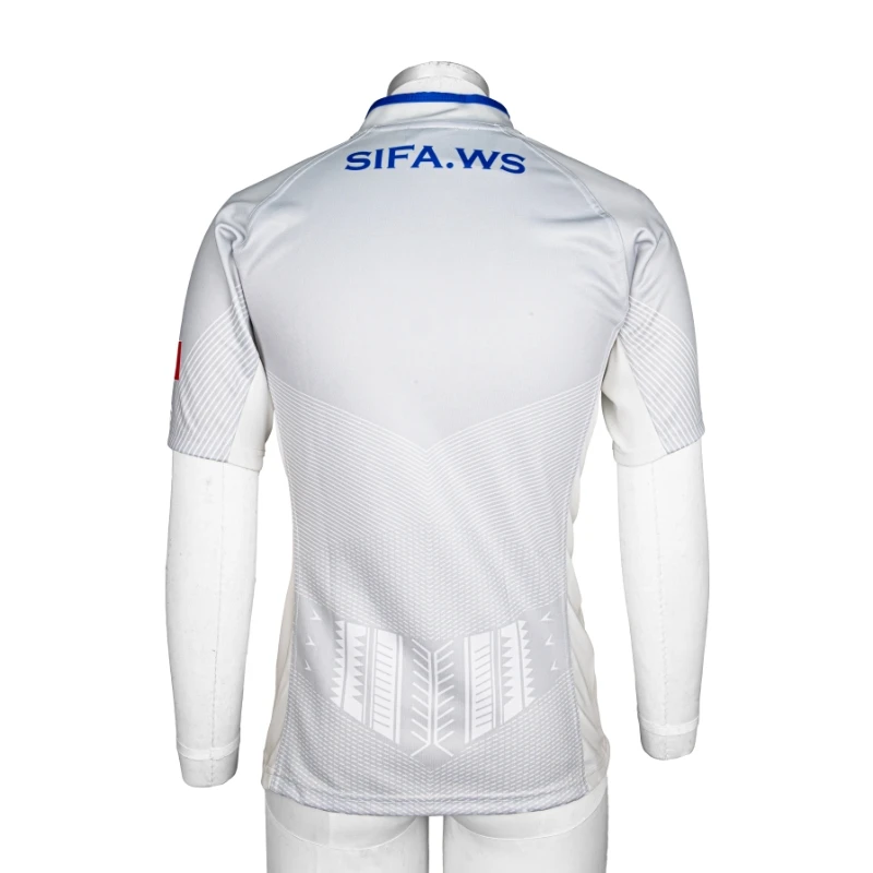 Customizable badges rugby jersey white quick-drying breathable rugby jersey white training and game uniforms